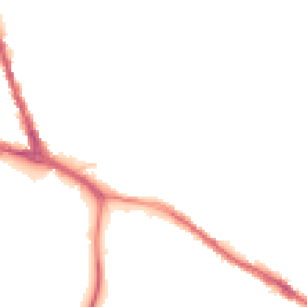 Night-time road noise heatmap for ST4 3JY