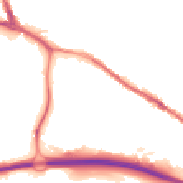 Night-time road noise heatmap for ST4 3NY