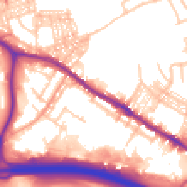 Daytime road noise heatmap for ST4 3PF