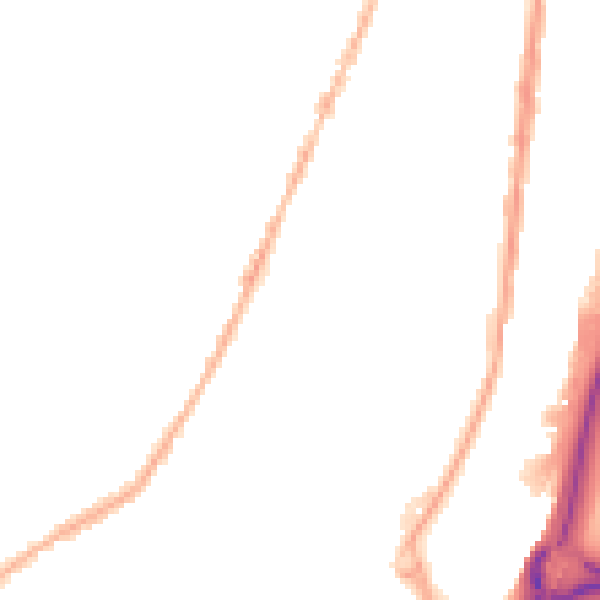Night-time road noise heatmap for ST4 4BP