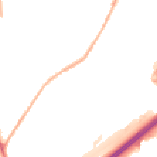 Night-time road noise heatmap for ST4 5BE