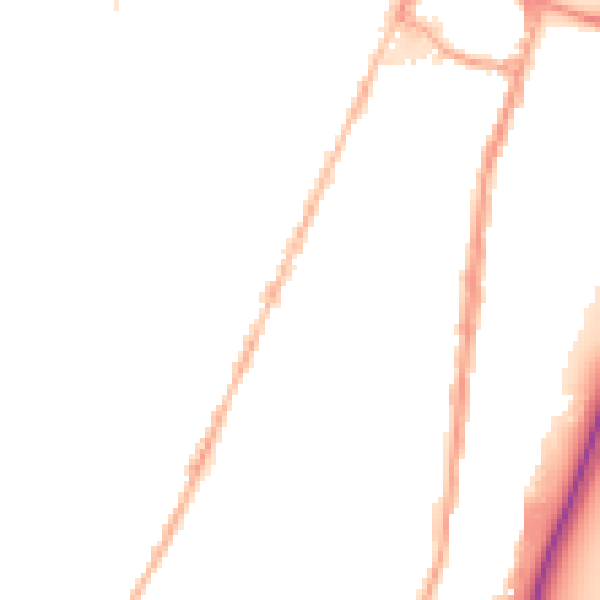 Night-time road noise heatmap for ST4 5GA