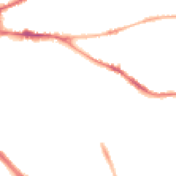 Night-time road noise heatmap for ST4 6AN