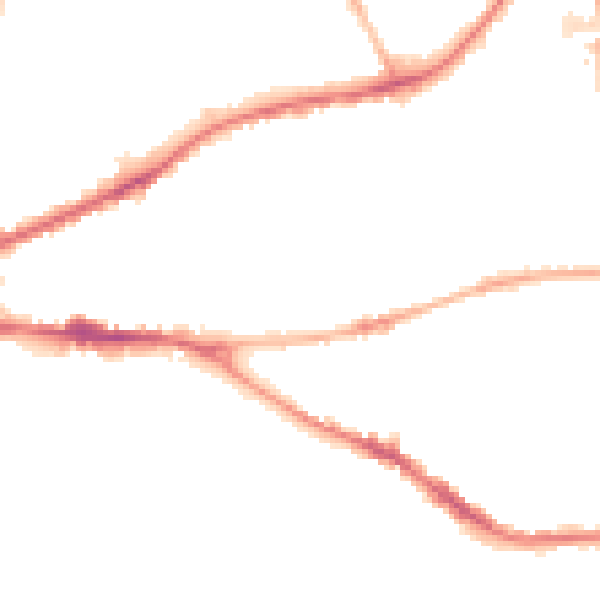 Night-time road noise heatmap for ST4 6DT