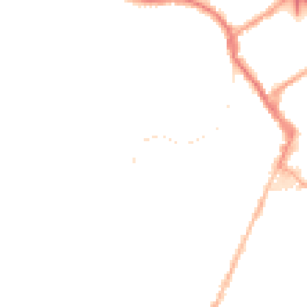 Night-time road noise heatmap for ST4 7HR