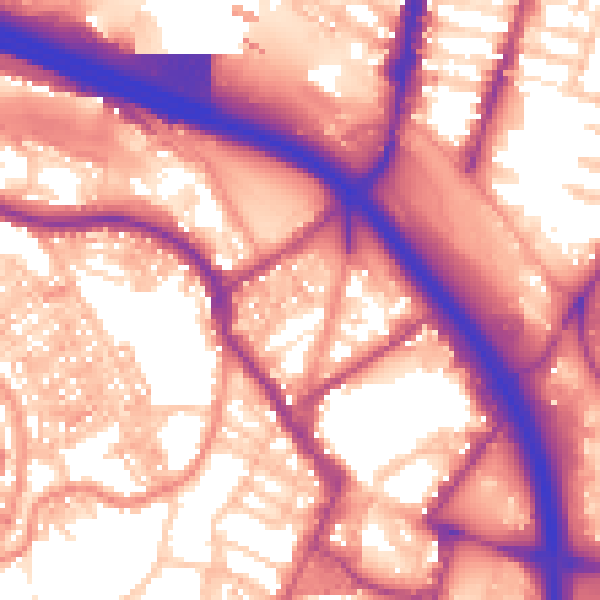 Daytime road noise heatmap for ST4 7RW