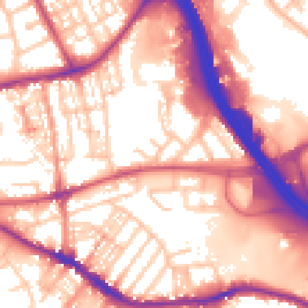 Daytime road noise heatmap for ST4 7TL