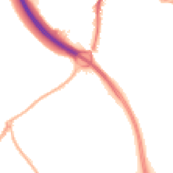 Night-time road noise heatmap for ST5 0AF