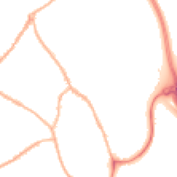 Night-time road noise heatmap for ST5 0BG