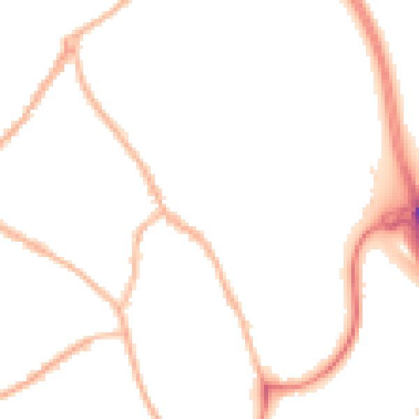 Night-time road noise heatmap for ST5 0BH