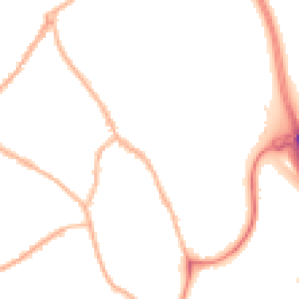 Night-time road noise heatmap for ST5 0BJ