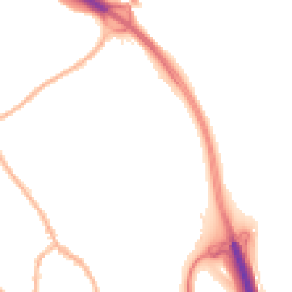 Night-time road noise heatmap for ST5 0DA