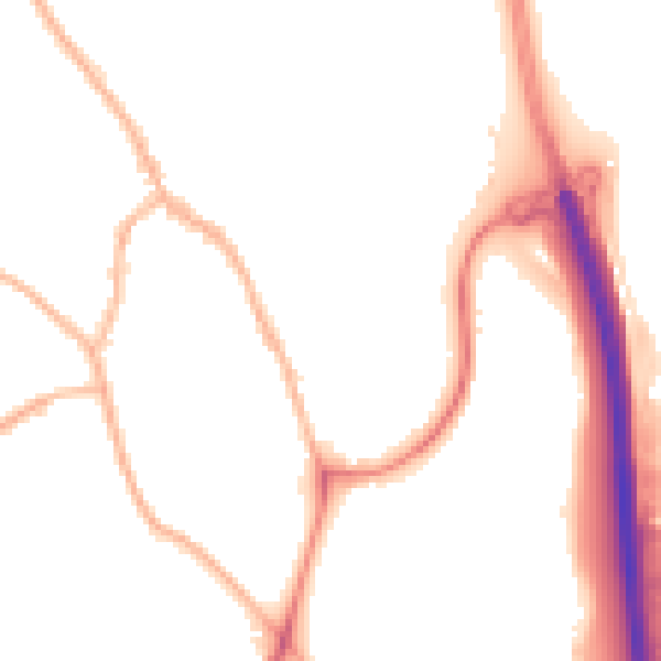 Night-time road noise heatmap for ST5 0EQ