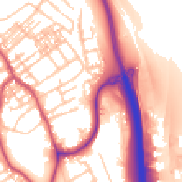 Daytime road noise heatmap for ST5 0GR