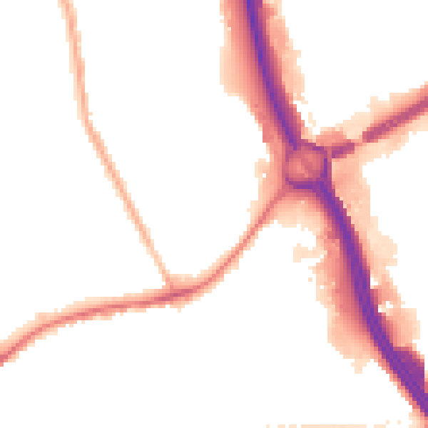 Night-time road noise heatmap for ST5 0QG