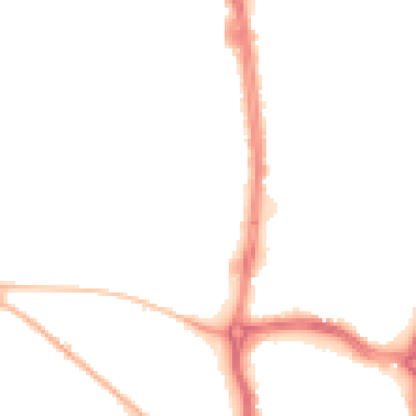 Night-time road noise heatmap for ST5 2DH