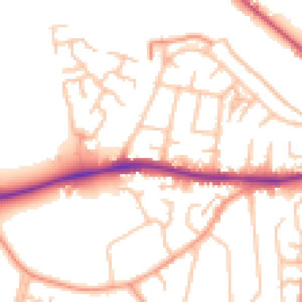 Daytime road noise heatmap for ST5 2NY