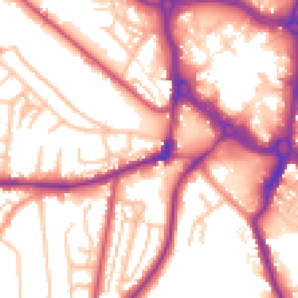 Daytime road noise heatmap for ST5 2TN
