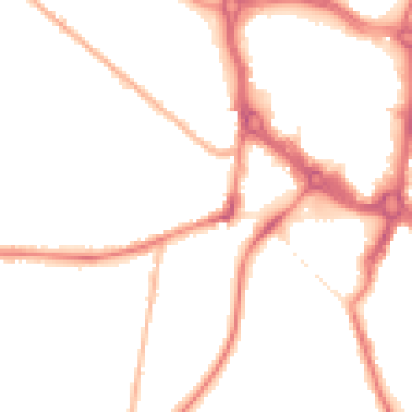 Night-time road noise heatmap for ST5 2TN