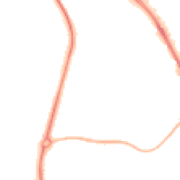 Night-time road noise heatmap for ST5 3AZ