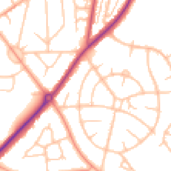 Daytime road noise heatmap for ST5 3RG