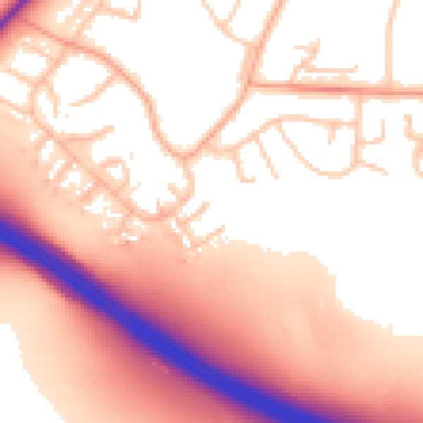Daytime road noise heatmap for ST5 3TY
