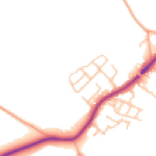 Daytime road noise heatmap for ST5 5FG