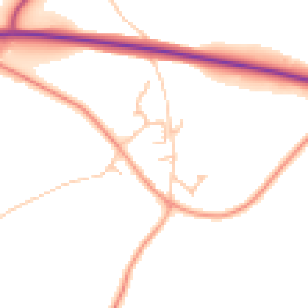 Daytime road noise heatmap for ST5 5FL