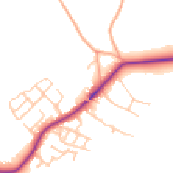 Daytime road noise heatmap for ST5 5FP