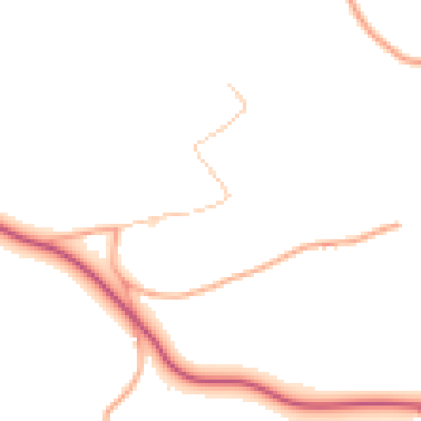 Daytime road noise heatmap for ST5 5JF