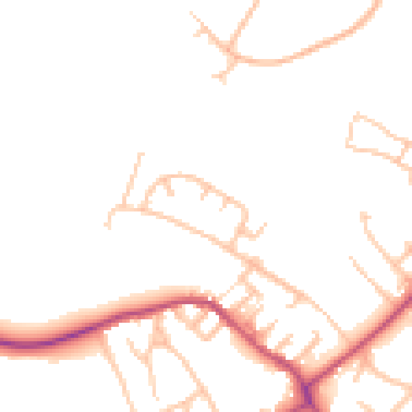 Daytime road noise heatmap for ST5 6HZ