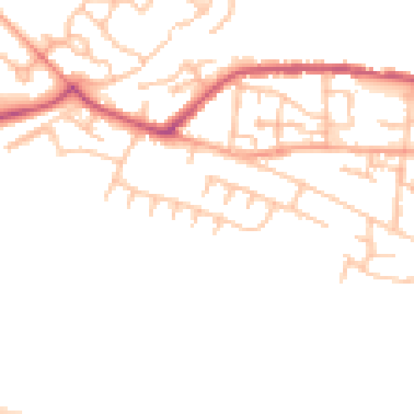 Daytime road noise heatmap for ST5 6RL