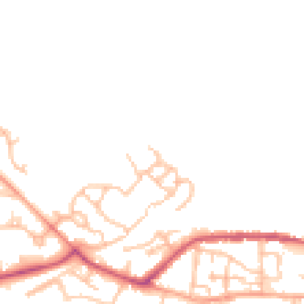 Daytime road noise heatmap for ST5 6SN