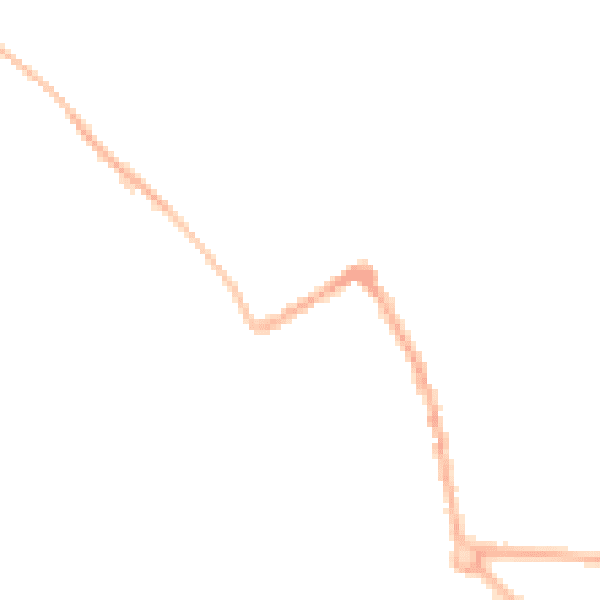 Night-time road noise heatmap for ST5 7EW
