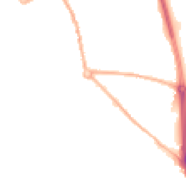 Night-time road noise heatmap for ST5 7JG