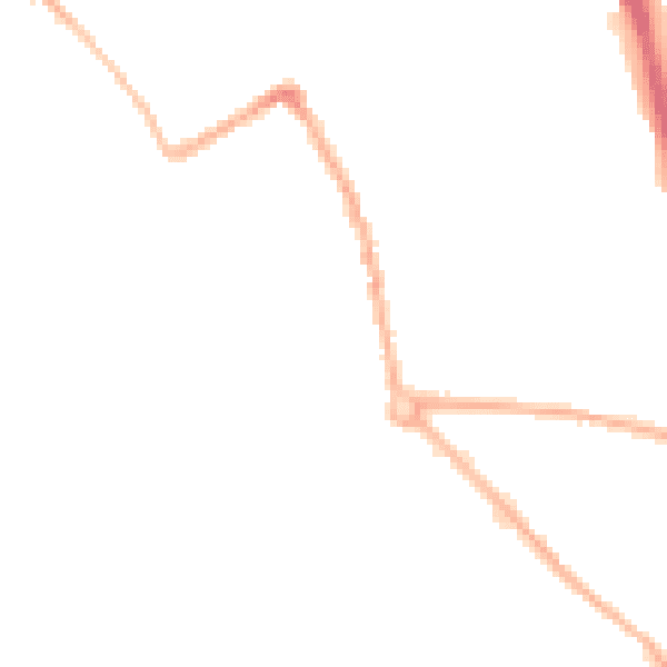 Night-time road noise heatmap for ST5 7JH