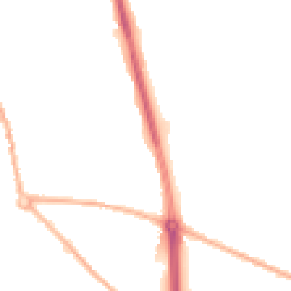 Night-time road noise heatmap for ST5 7NH