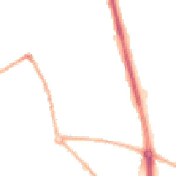 Night-time road noise heatmap for ST5 7NU
