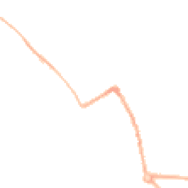 Night-time road noise heatmap for ST5 7PQ