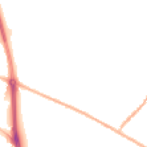 Night-time road noise heatmap for ST5 8ER