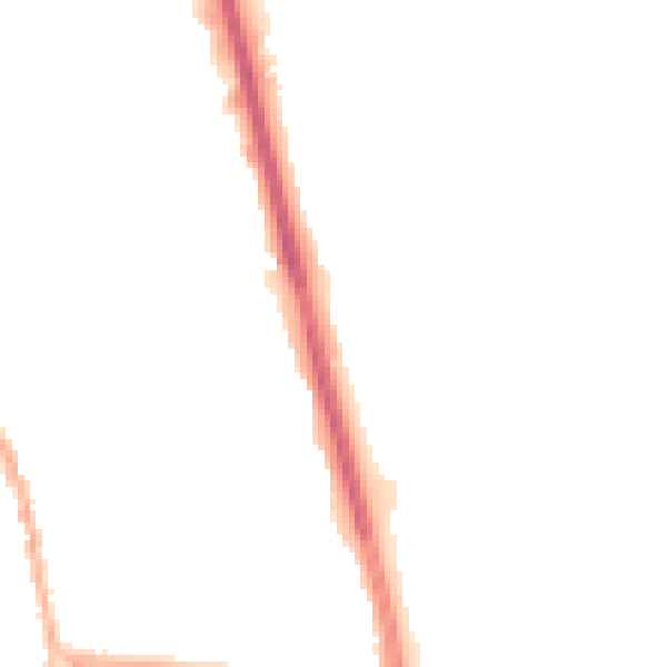 Night-time road noise heatmap for ST5 8JH