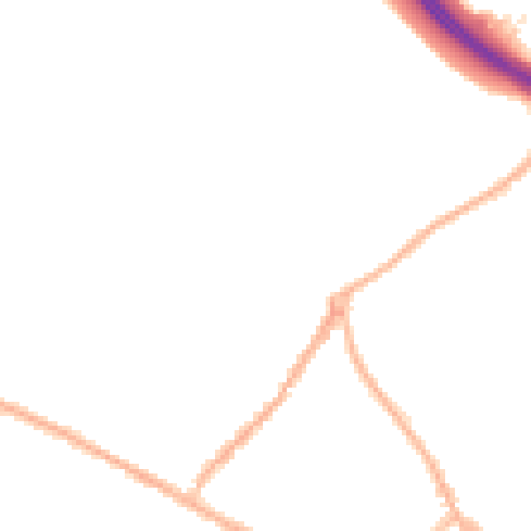 Night-time road noise heatmap for ST5 8QJ