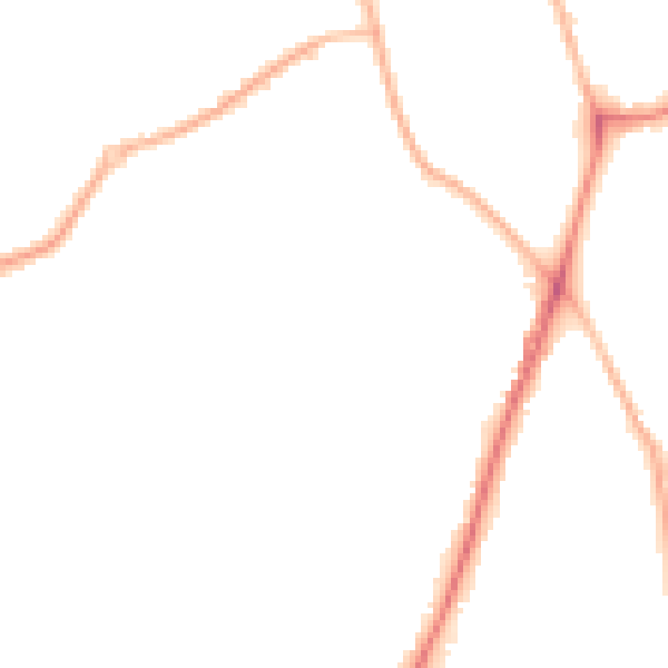 Night-time road noise heatmap for ST5 9NN