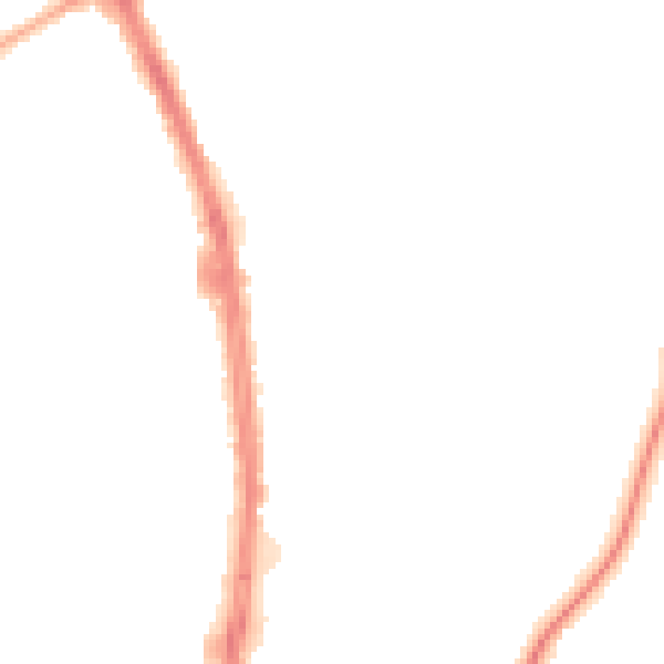 Night-time road noise heatmap for ST5 9PX