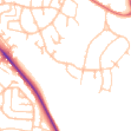Daytime road noise heatmap for ST7 1BA