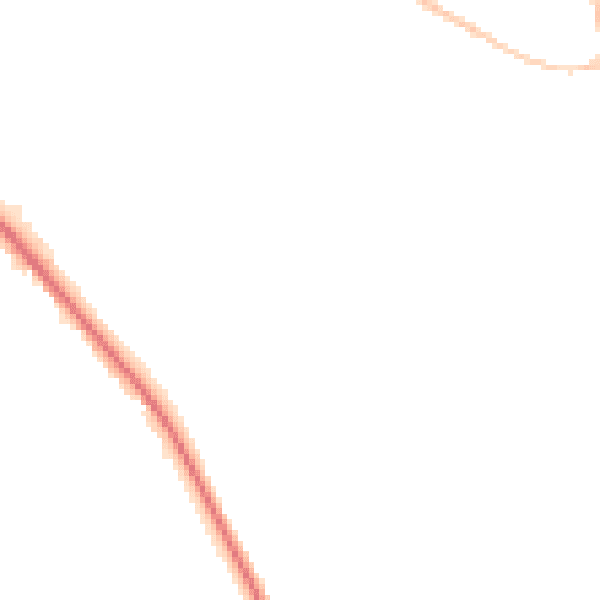 Night-time road noise heatmap for ST7 1BA