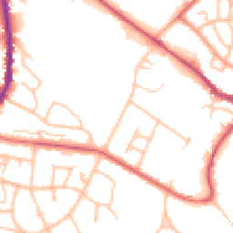 Daytime road noise heatmap for ST7 1DE