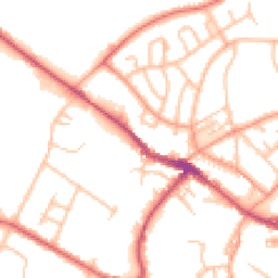 Daytime road noise heatmap for ST7 1EE