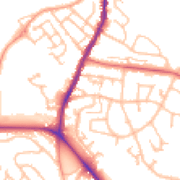 Daytime road noise heatmap for ST7 1LH