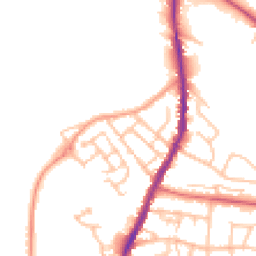 Daytime road noise heatmap for ST7 1NP